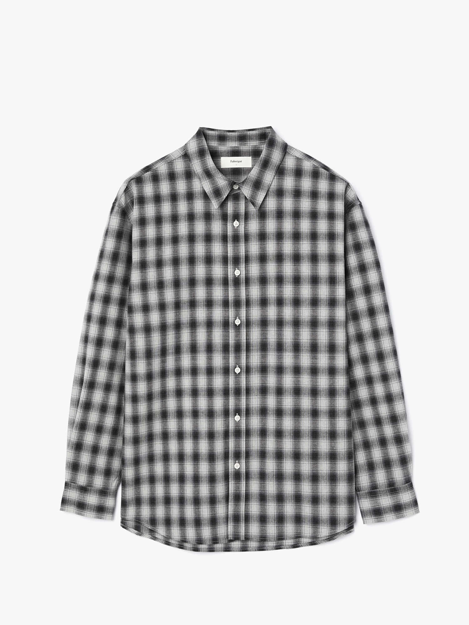 Audrey Ombre Check Shirts (Black)