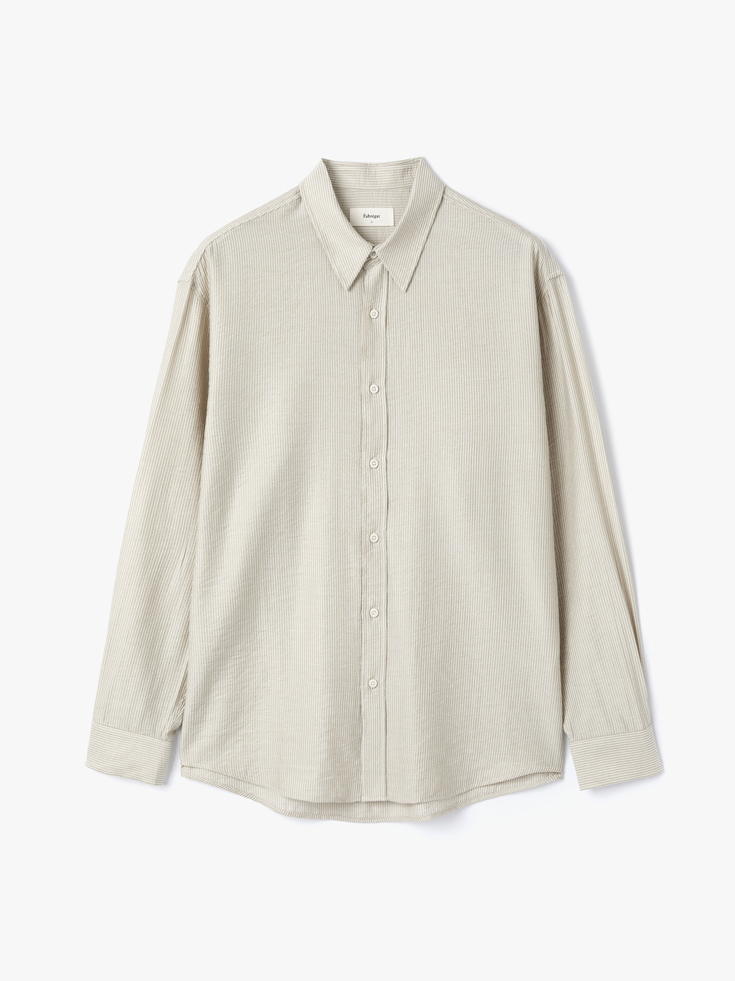 Merci Stripe Shirts (Oat Beige)