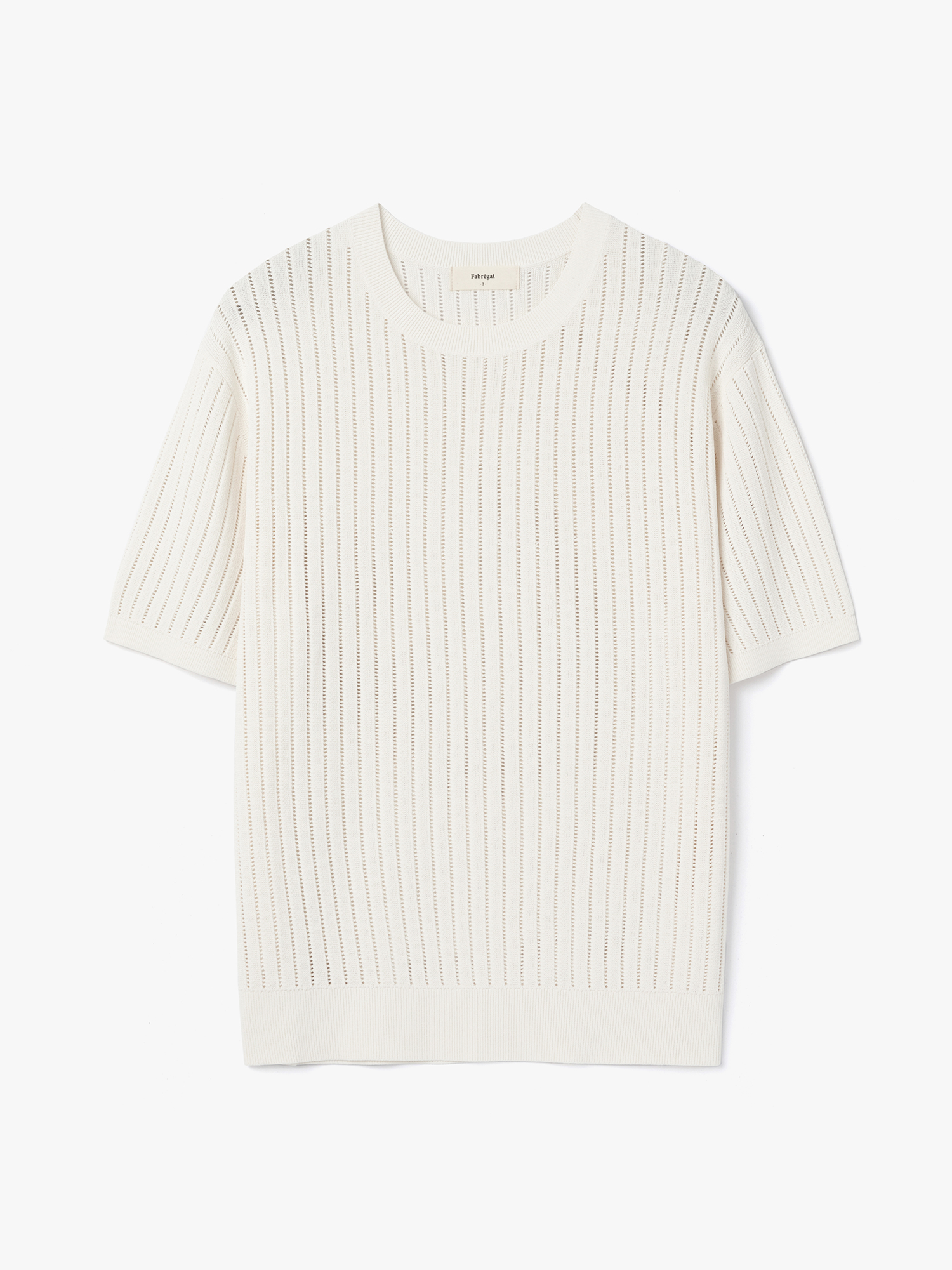 Mone Punching Round Neck Knit (Ivory)