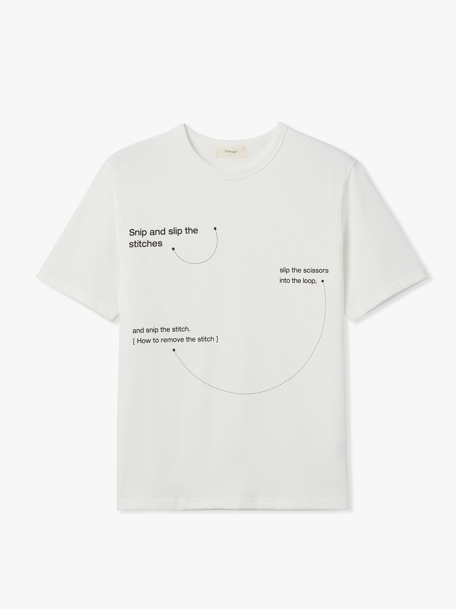 Half Stitch T-Shirts (White)