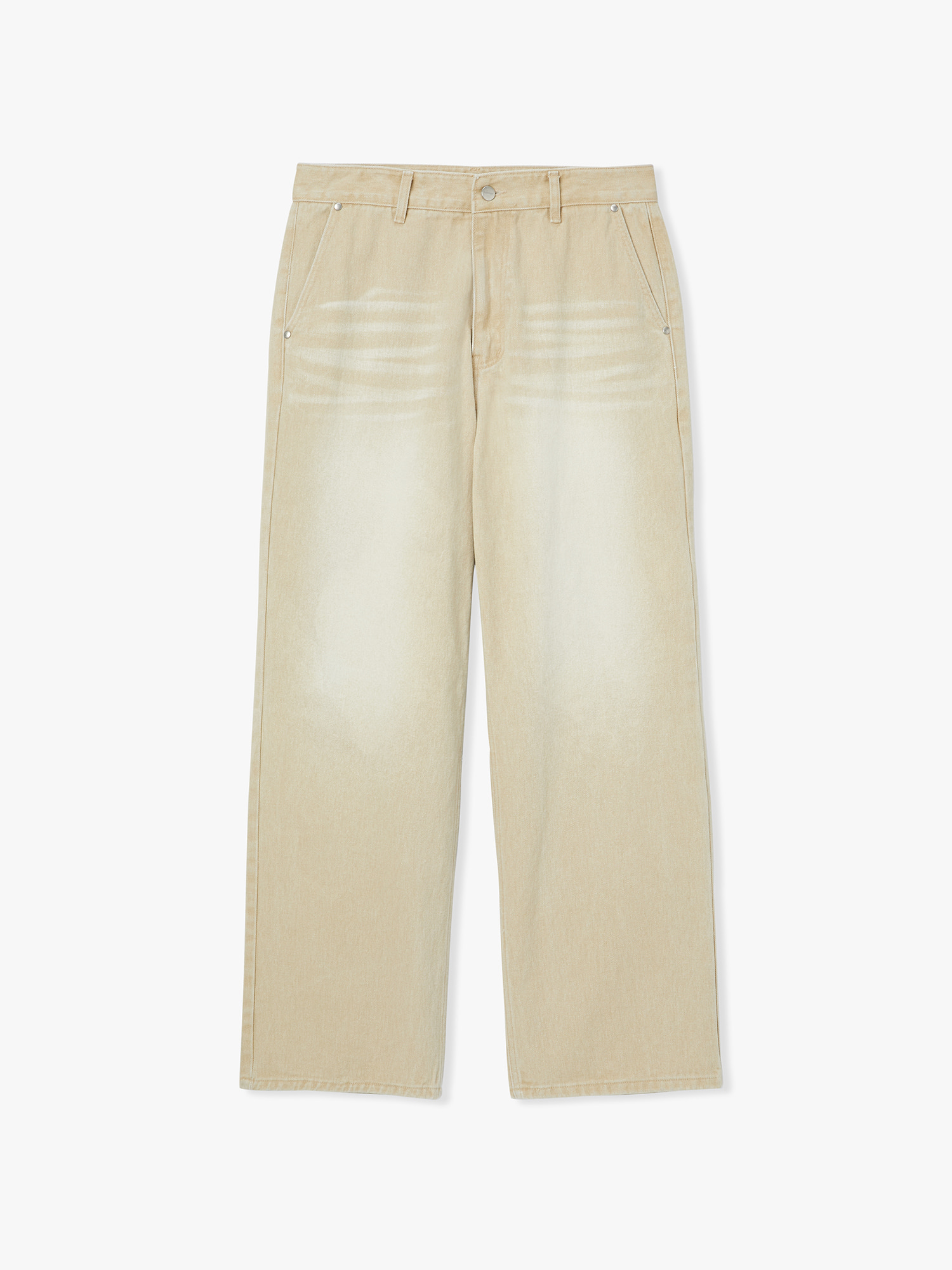 Cation Fading Denim Pants (Sand Beige)