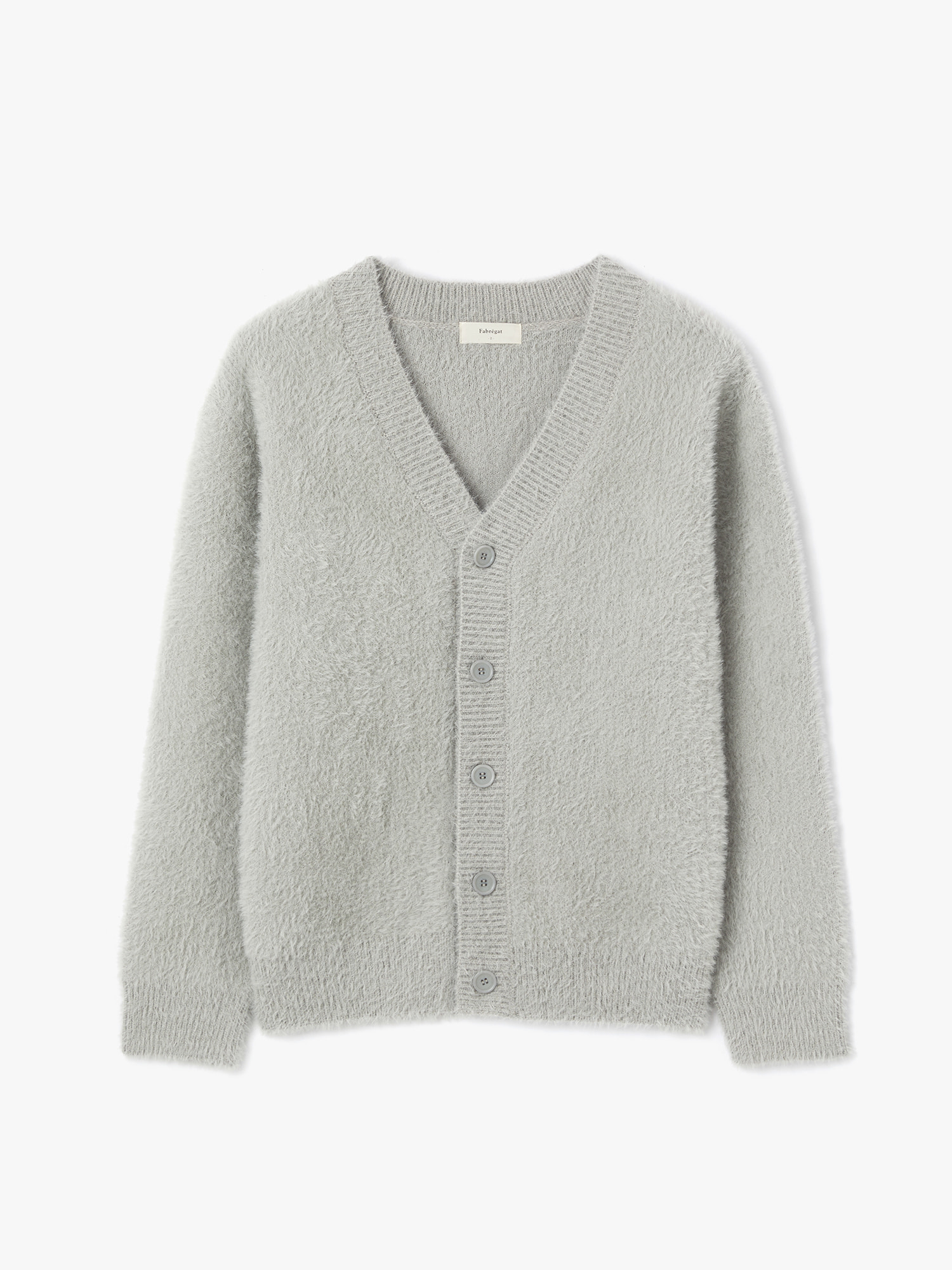 Kamil Angora Over-Fit Cardigan (Smoky Gray)