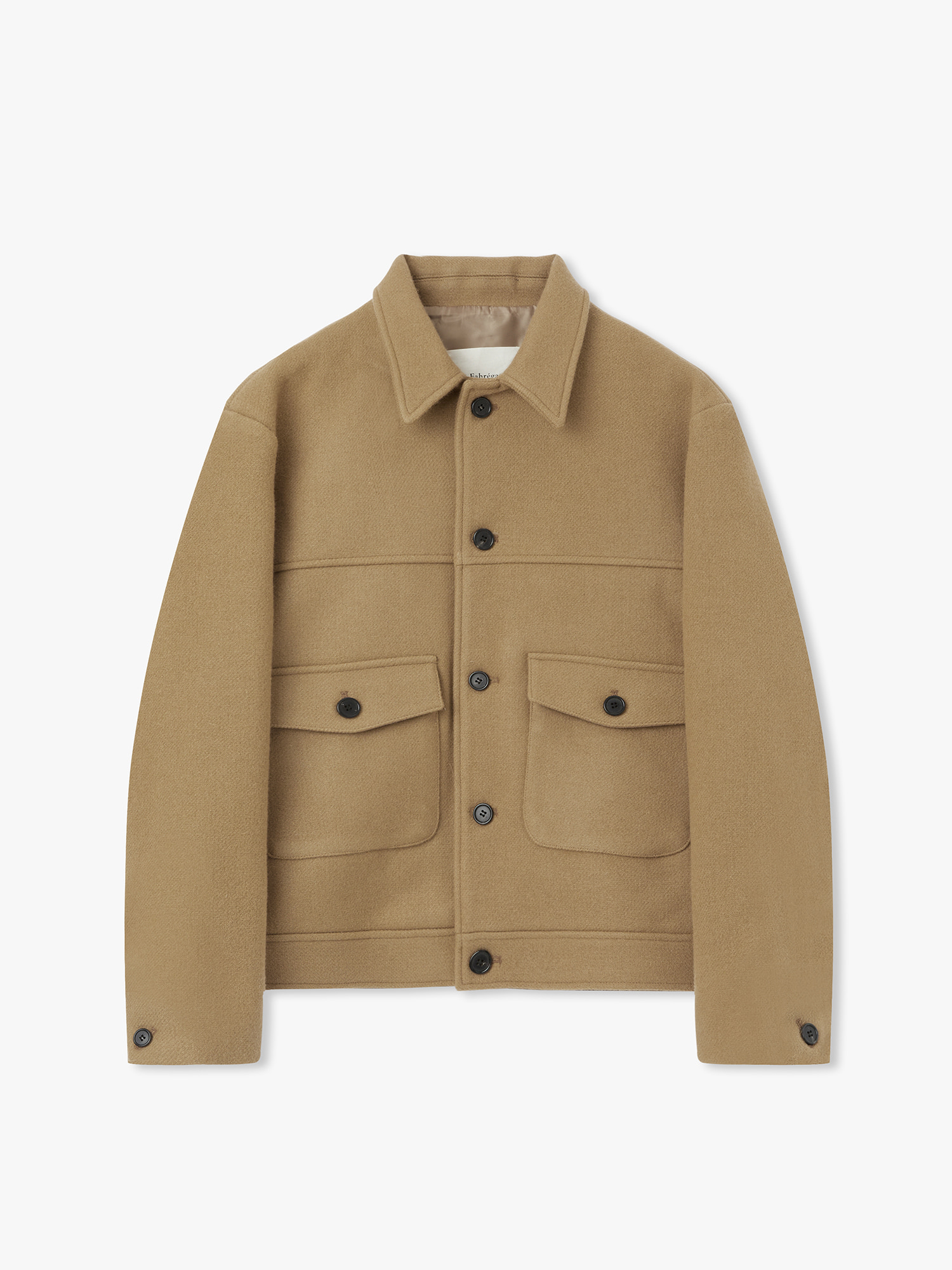 Brighten Wool Out Pocket Jacket (Caramel Brown)