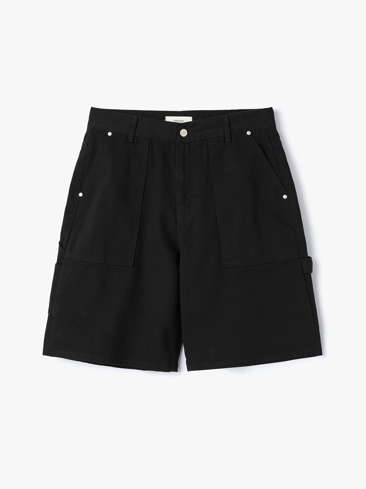 Carpenter Chino Bermuda Pants (Black)