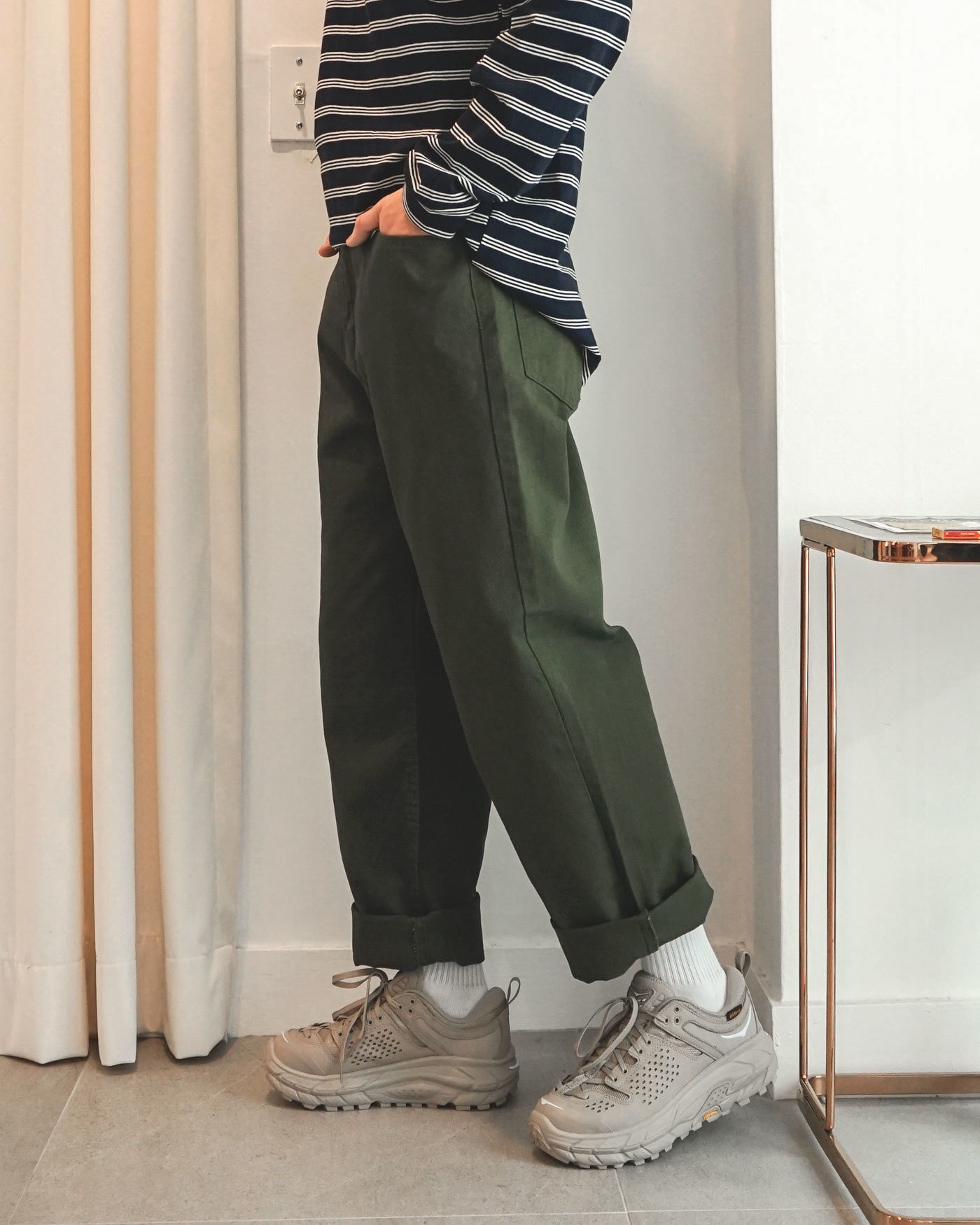 NATURAL WIDE PANTS