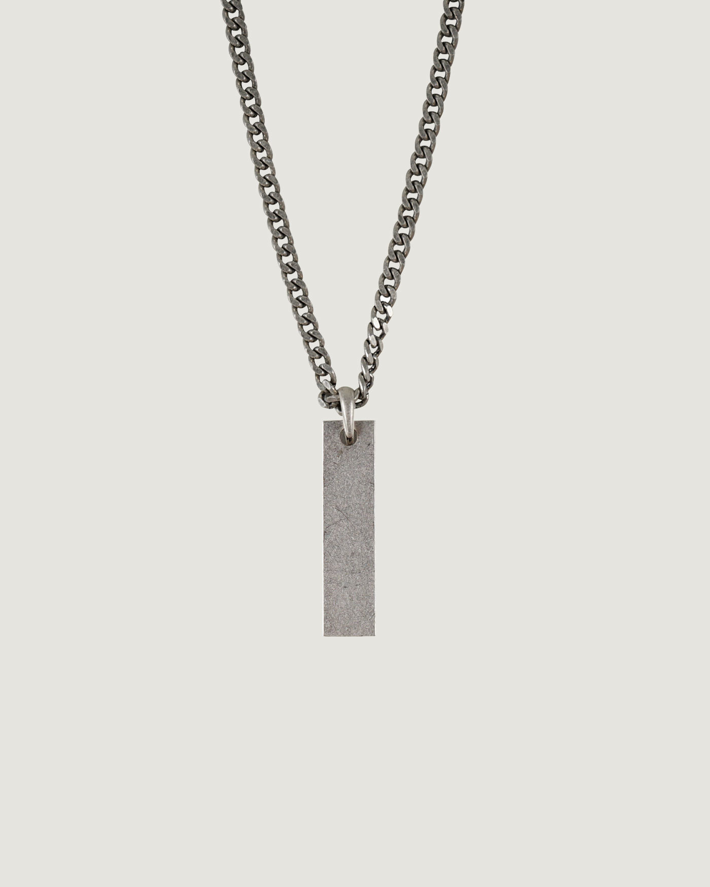 SILVER BAR NECKLACE