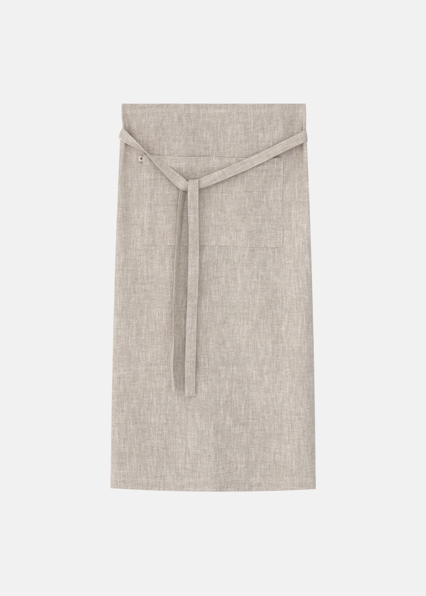 Linen Half Apron Beige