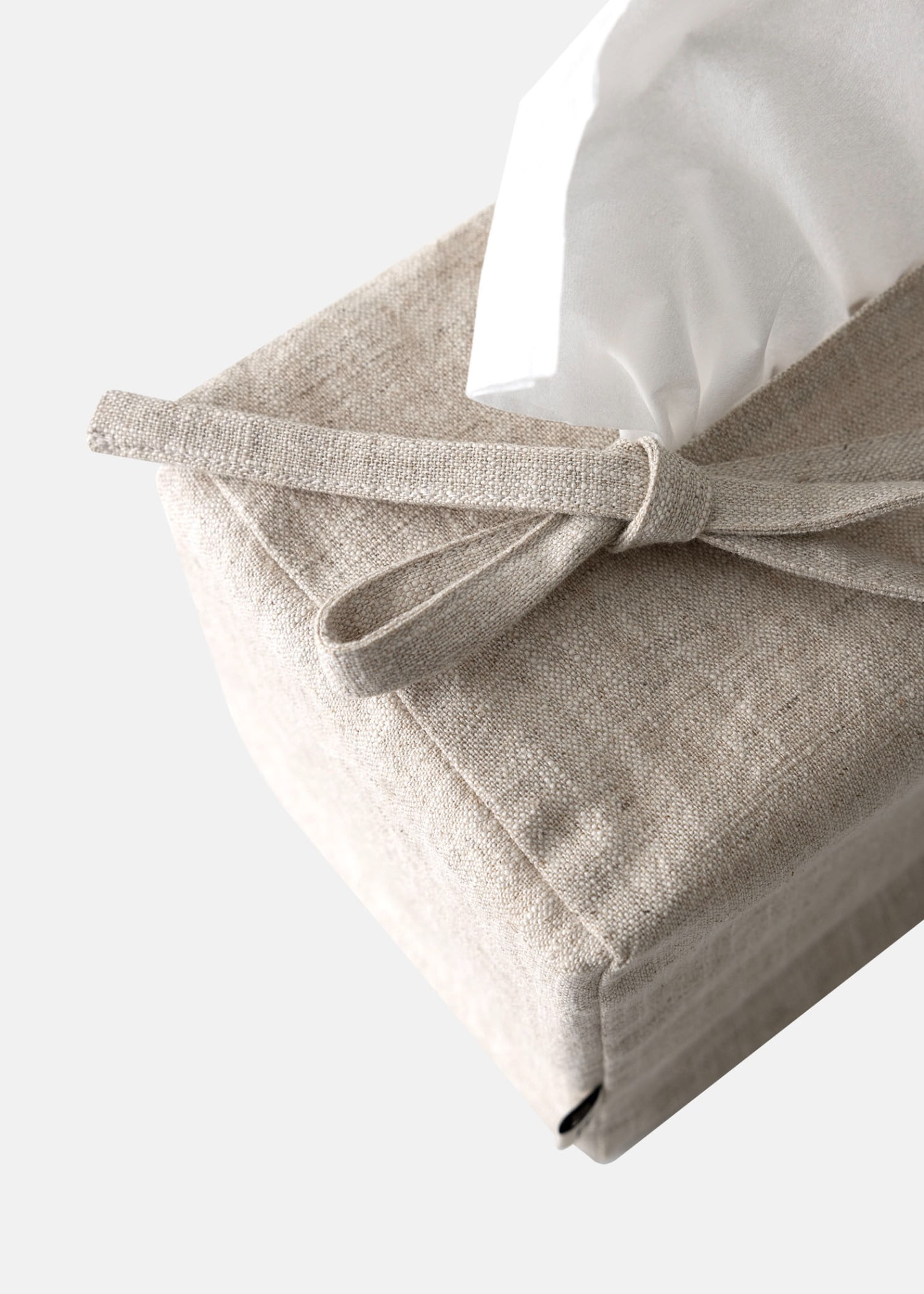 Linen Tissue Cover Beige