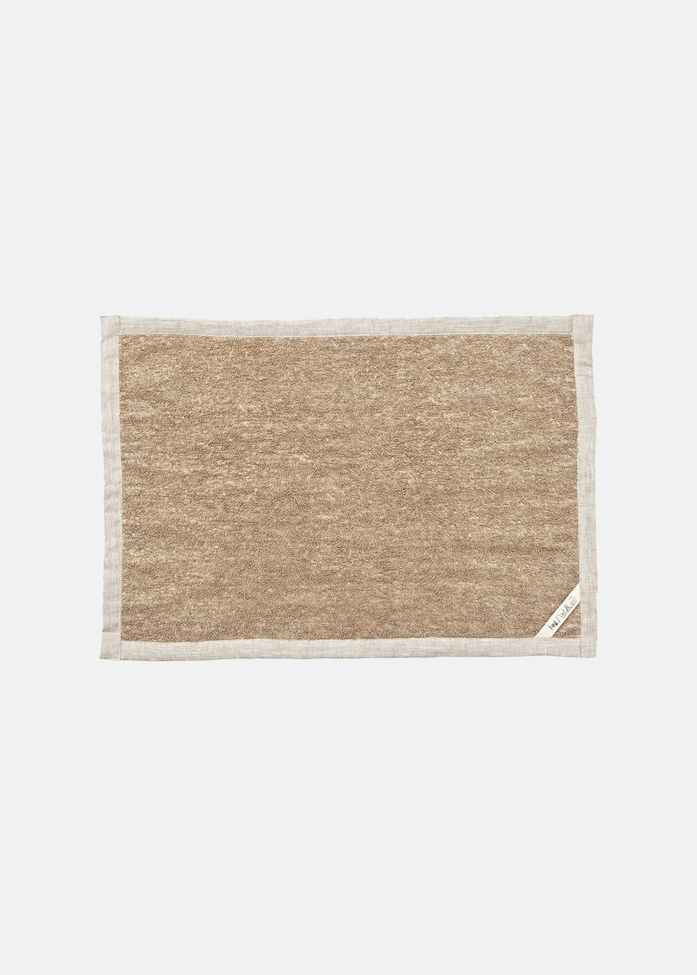 Linen Pile Bath Mat Natural