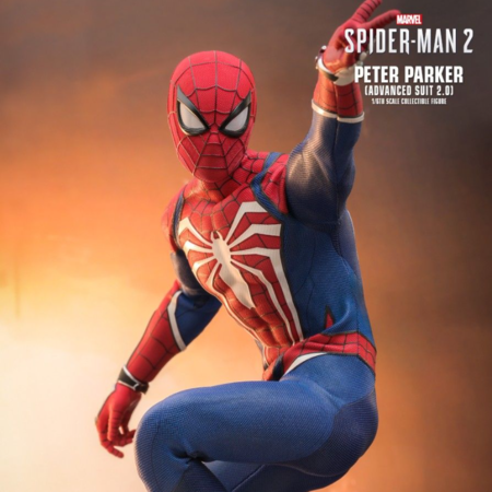 [중고][MARVEL&#039;S SPIDER-MAN 2] 핫토이즈 VGM54 MARVEL&#039;S SPIDER-MAN 2 피터 파커(어드밴스드 슈트 2.0) 1/6 스케일 피규어