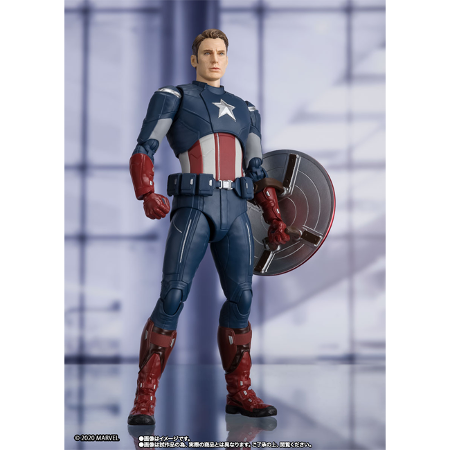 [신품][어벤져스: 엔드게임] S.H.Figuarts 캡틴 아메리카 -[CAP VS. CAP] EDITION-(어벤져스: 엔드게임)(카톤 박스 있음)