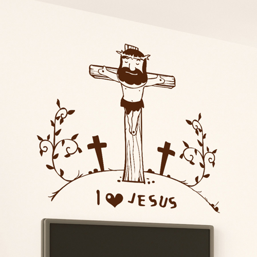 그래픽스티커(gm-ip156) I Love Jesus