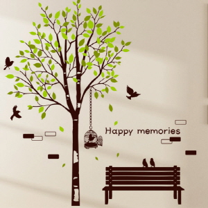 그래픽스티커 (gm-ps184)-행복한기억의나무_그래픽스티커