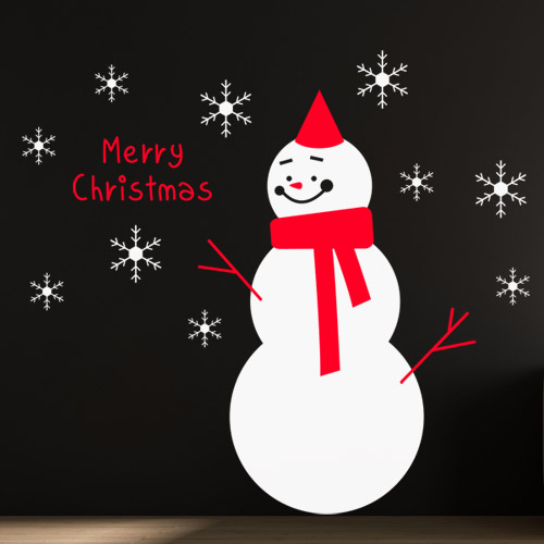 그래픽스티커 (gm-ib127)-귀여운크리스마스눈사람_그래픽스티커