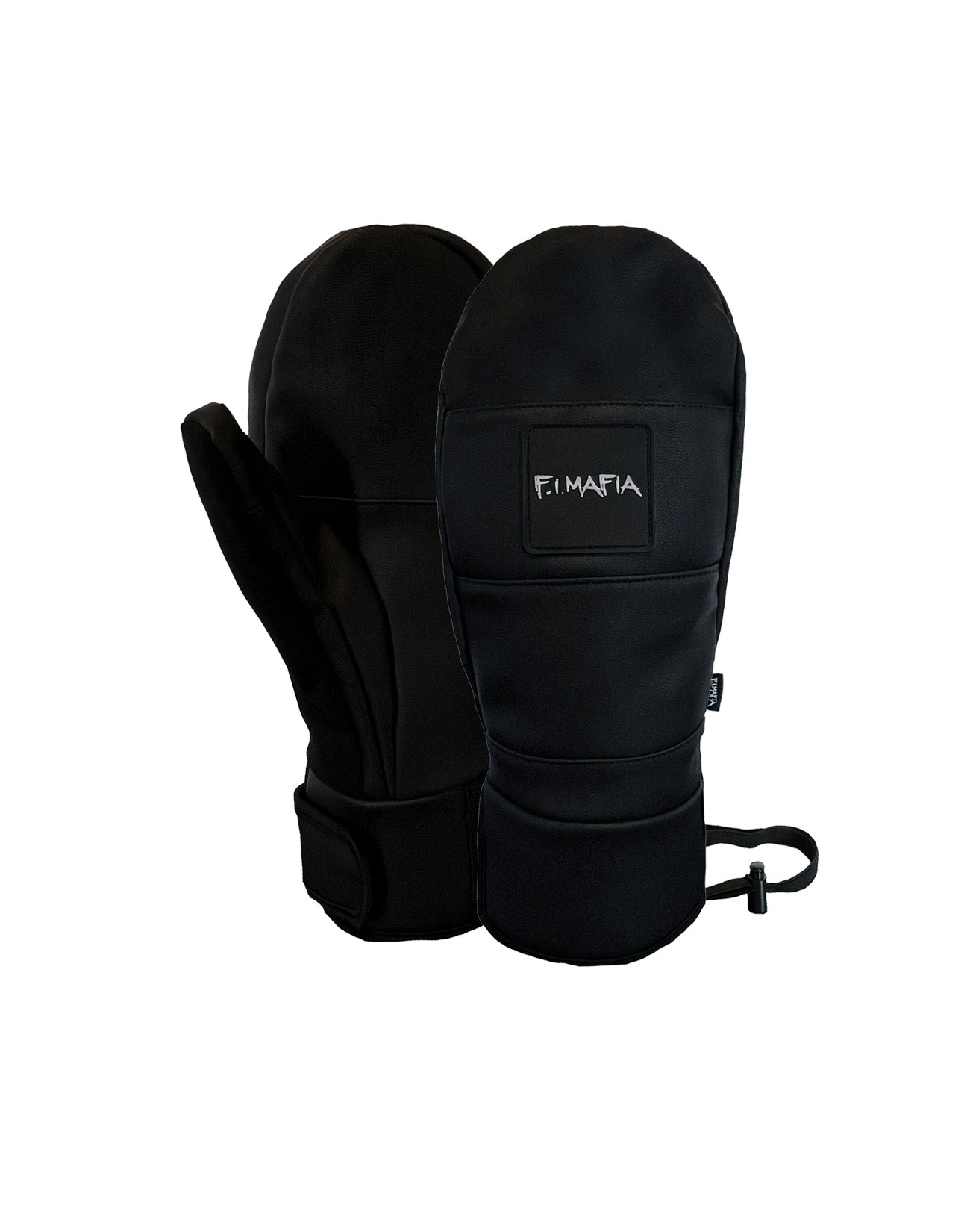 LEATHER MITTENS BLACK, F.I.MAFIA, FIMAFIA, SNOWBOARD, 스노우보드