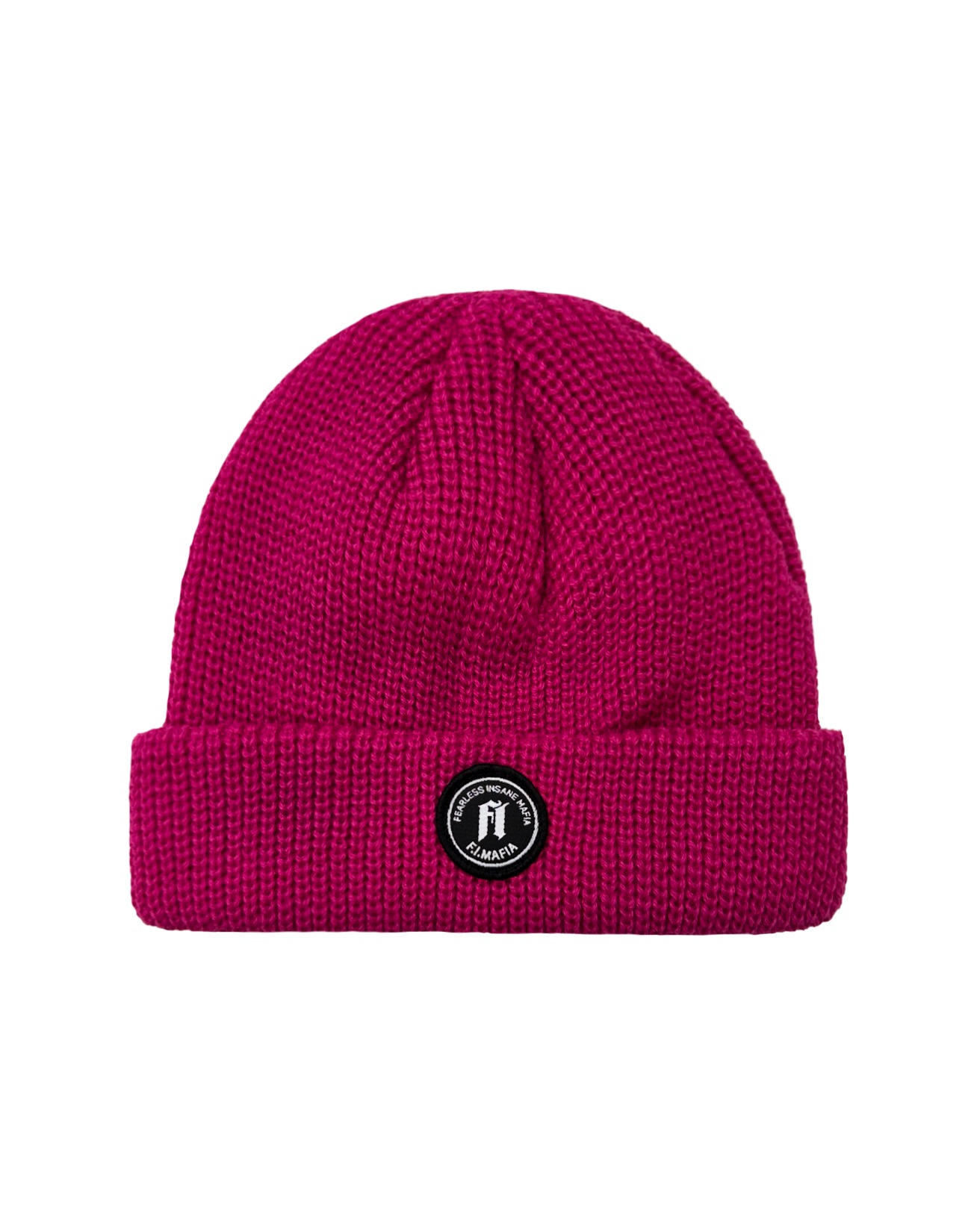 BLACK PATCH BEANIE - ROSE PINK, F.I.MAFIA, FIMAFIA, SNOWBOARD, 스노우보드