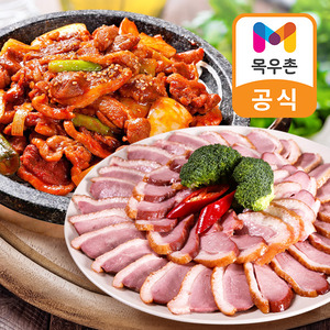 [목우촌] 허브갈릭 훈제오리 슬라이스 210g × 6팩(소스 3봉)＋오리주물럭 250g × 3팩