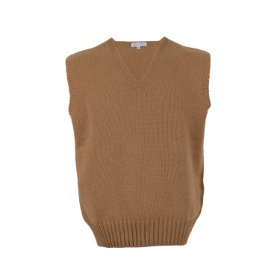 [프루이/FRUI] [DRE x FRUI] RED CROSS VEST KNITWEAR_BEIGE