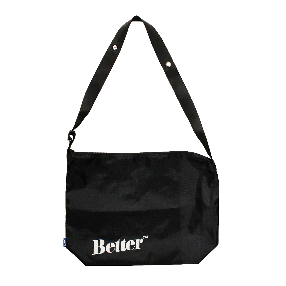 Better™ Gift Shop - &quot;Logo&quot; Black Nylon Sidebag