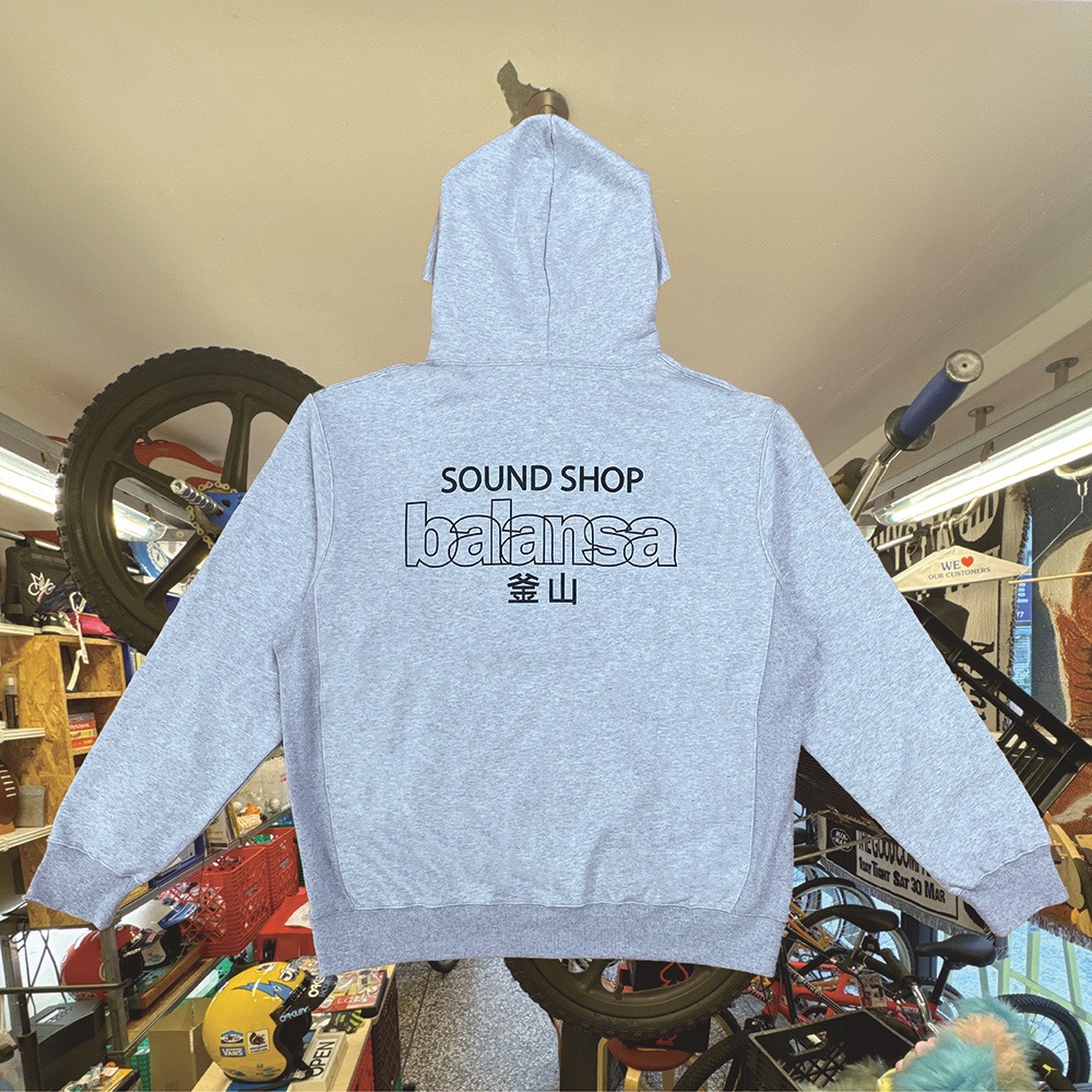 BALANSA SSB logo hoodie (heather gray/navy)/韓国 パーカー BALANSA