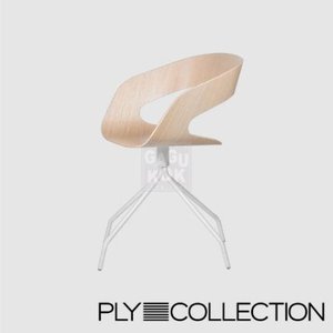 [플라이] CHAT SWIVEL 체어(화이트 오크무늬목) PLY COLLECTION