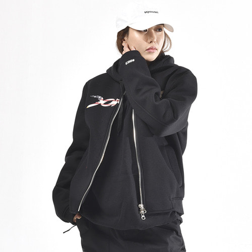 도넥 집업 자켓 DONEK KOREA LIMITED FLAG JKT BLACK