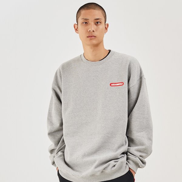 아키아 레드바 맨투맨 1819 AKIA REDBAR SWEATSHIRT GREY