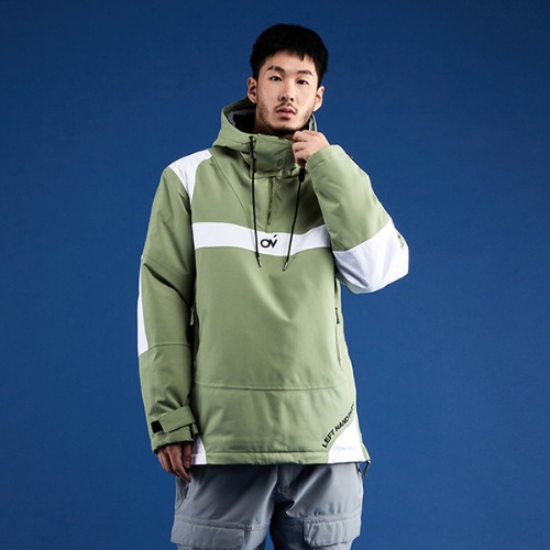 2021 오비오 보드복 아노락 패딩 자켓 OVYO ANORAK PADDING JKT KHAKI WHITE