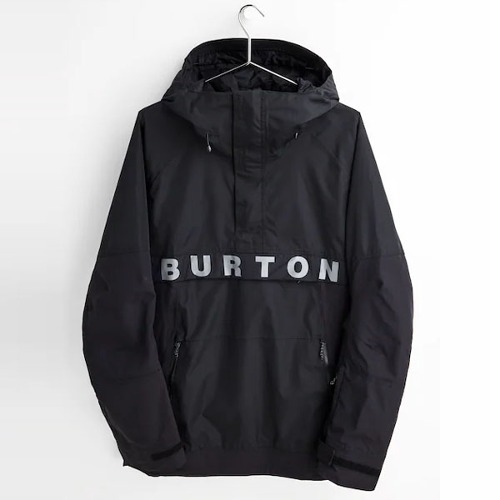 2223 버튼 남성용 스노우보드복 자켓 BURTON MES&#039;S FROSTNER 2L ANORAK JKT TRUE BLACK