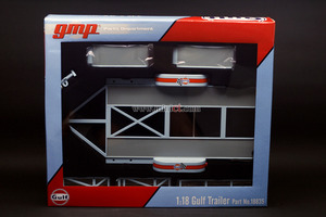 1:18 car trailer gulf oil