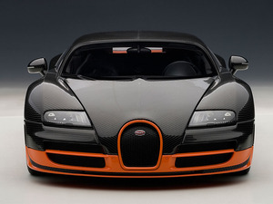 BUGATTI VEYRON SUPER SPORT (CARBON BLACK/ORANGE SIDE SKIRTS)  70936