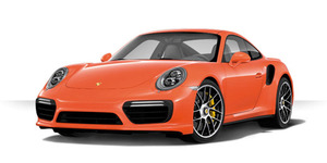 1:18 PORSCHE 911 TURBO S - 2016 - ORANGE 다이캐스트 포르쉐 자동차 모형 