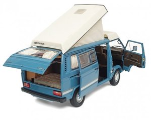 입고완료 1:18 VW T3a Westfalia Joker with folding roof blue 1000대 한정판 다이캐스트 포르쉐 모형