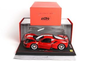 단차 하자 bbr 1:18 Ferrari 488 Pista metal Rosso Corsa open in resin 페라리 자동차 모형