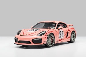 1:18 Porsche GT4 Powderpig 23 포르쉐 다이캐스트 자동차 모형