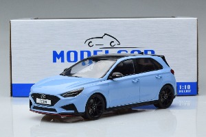 1:18 2021 hyundai i30 n, light blue 모형자동차 다이캐스트