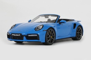 선주문 1:18  GT441 PORSCHE 911 (992) TURBO S CAB SHARK BLUE 자동차 다이캐스트 모형 수집용