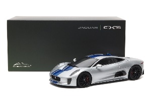 1:18  Jaguar C-X75 - 2013 - Lightning Silver with Gloss Blue Stripes Limited: 300