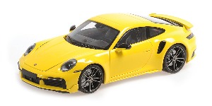 110069070 1:18 PORSCHE 911 (992) TURBO S COUPE SPORT DESIGN – 2021 – YELLOW - L.E. 504 pcs. 다이캐스트 모형자동차