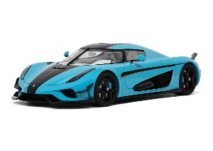 1:18  GT881 KOENIGSEGG REGERA 2018 BABY BLUE 자동차 다이캐스트 모형 수집용