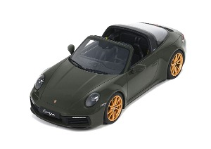 1:18  GT438 PORSCHE 911 (992) TARGA 4S 2020 PTS BLACK OLIVE GREEN 자동차 다이캐스트 모형 수집용