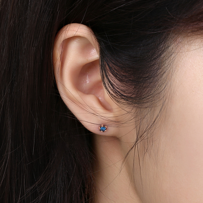 14K 18K 비쥬팝 블루 스타즈 귀걸이 50311,14K,18K,jewelry