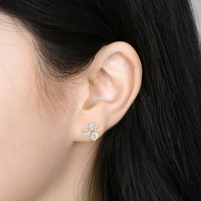 14K 18K 비쥬팝 루스 엘린 하트 피어싱 50400,14K,18K,jewelry