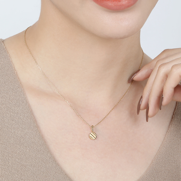 14K 18K 비쥬팝 레일라 써클 볼 펜던트 16144,14K,18K,jewelry