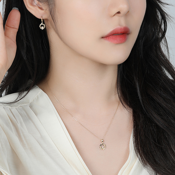 14K 18K 비쥬팝 로즐린 로즈 세트 16334,14K,18K,jewelry