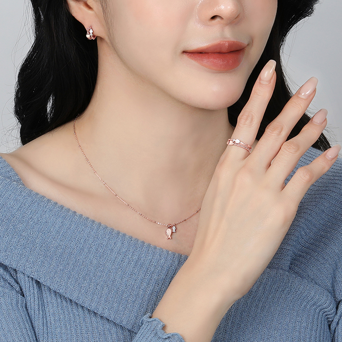 14K 18K 비쥬팝 도리스 행운 물고기 세트 41769,14K,18K,jewelry