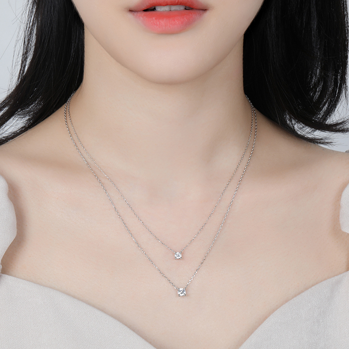 14K 18K 비쥬팝 샤이닝 일라 목걸이 10801 (2type),14K,18K,jewelry