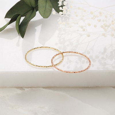 14K 비쥬팝 원썸 스팽글 실반지 49419,14K,18K,jewelry