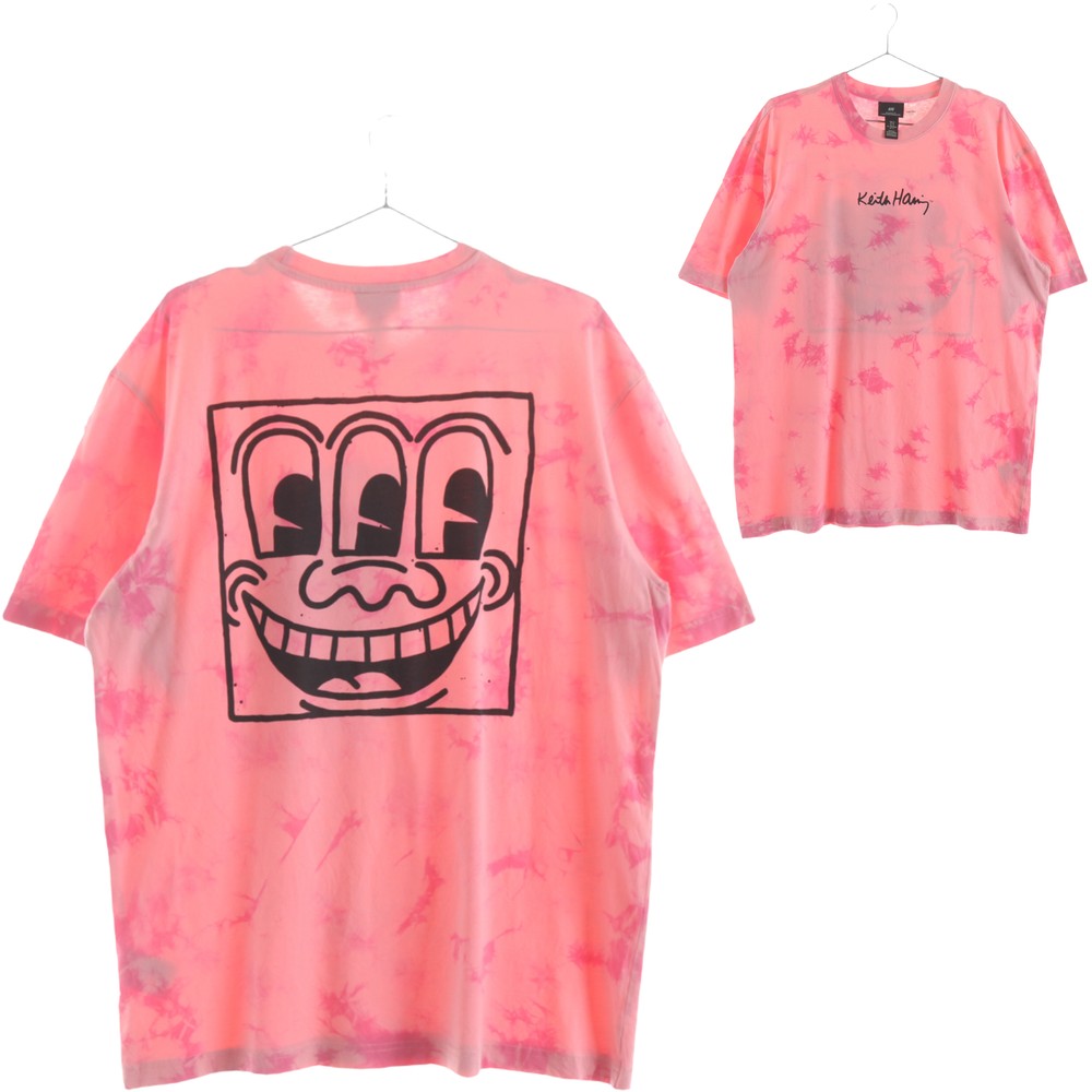 a3916 H&amp;M X KEITH HARING타이다이반팔티 UNISEX(L)