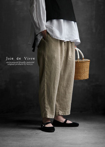 [리오더]﻿Joie de Vivre 프렌치 리넨 옥스포드 워시 테이퍼드 팬츠﻿